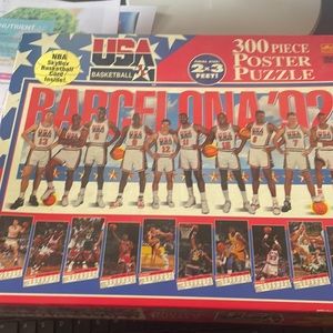Team USA basketball from skybox 300 piece poster puzzle 1992 never opened